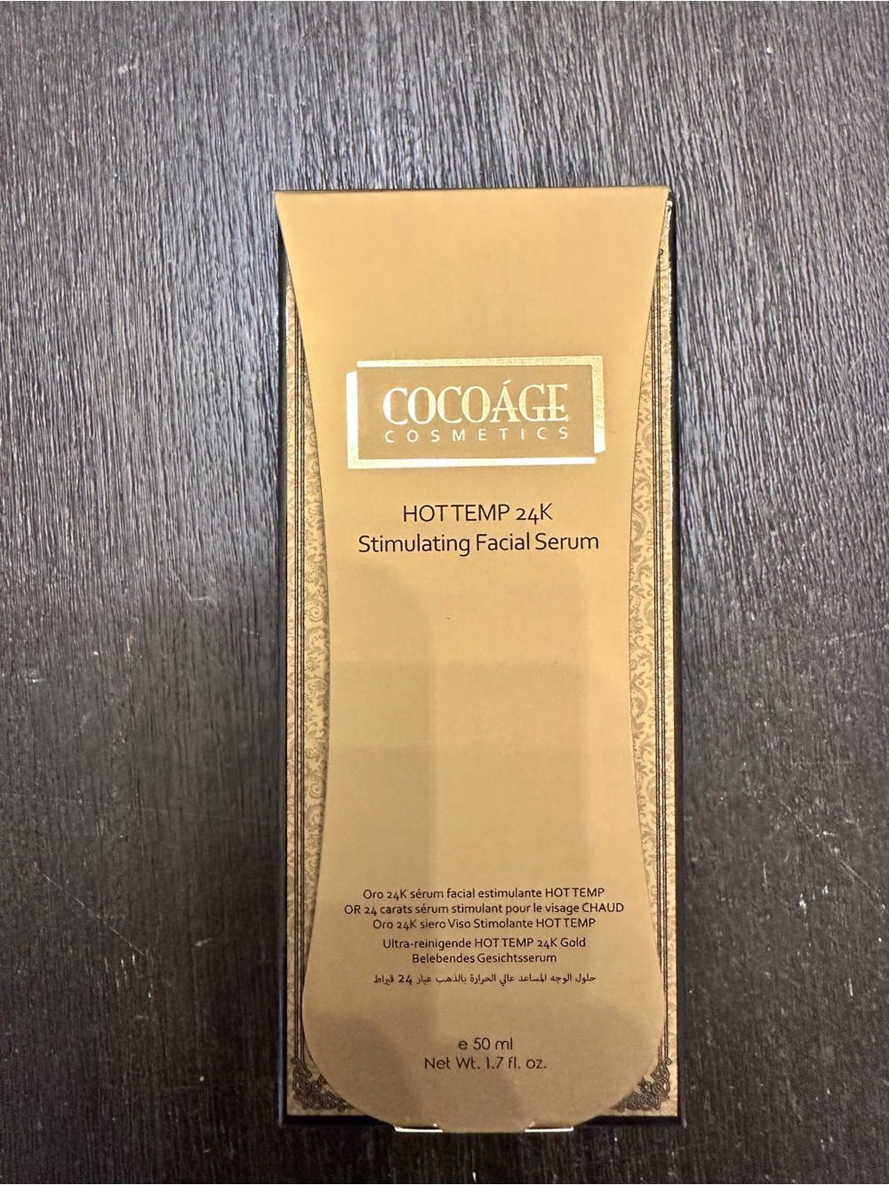 24K Hot Temp Stimulating Facial Serum - Gold